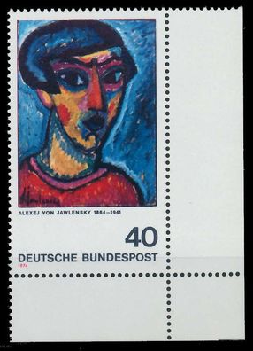 BRD BUND 1974 Nr 799 postfrisch ECKE-URE X5FE596