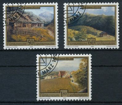 Liechtenstein 1993 Nr 1056-1058 gestempelt SB45D0A
