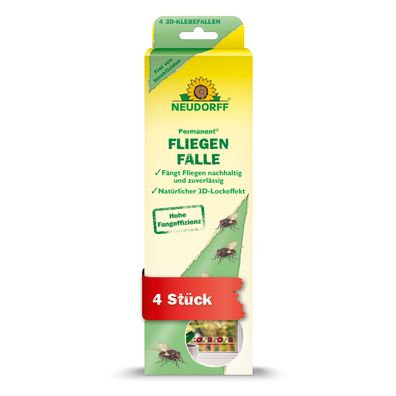 Neudorff Permanent® FliegenFalle, 4 Stück