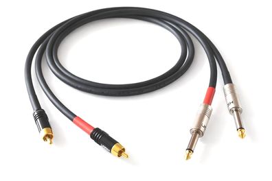 Sommercable -Galileo- HighEnd Adapterkabel - Cinch auf Klinke 6,3mm - OFC