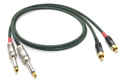 Sommercable -Albedo- Referenz Adapterkabel - Cinch auf Klinke 6,3mm - OFC