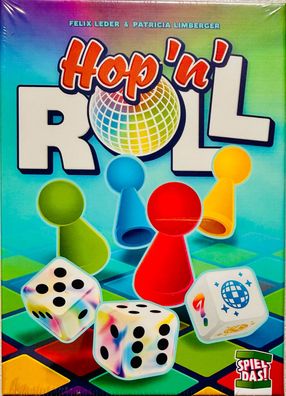 Hopp n Roll Spiel Das! Würfelspiel Familienspiel Kinderspiel Roll & Write Spiel