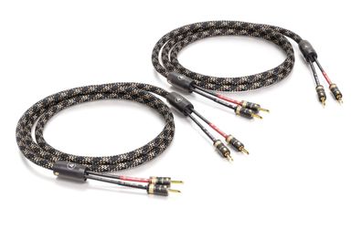 Viablue -SC-2 Silver- HighEnd Lautsprecherkabel - Single-Wiring - Bananas T8 - Cobra