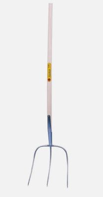 Heugabel Streugabel 3 Zinken Ballengabel Heuforke mit Stiel 135cm Forke 30x30 cm