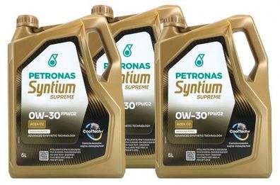 Petronas Syntium Supreme FPW02 0W-30 3x5 Liter
