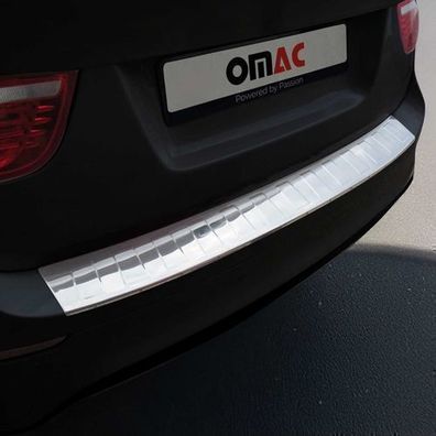 Ladekantenschutz Stoßstangenschutz für BMW X6 E71 2007-2014 Edelstahl Silber
