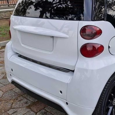 Ladekantenschutz Stoßstangenschutz für Smart ForTwo 2007-2014 Gebürstet Dunkel