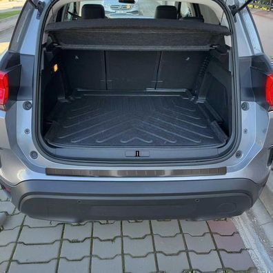 Ladekantenschutz Stoßstange für Citroen C5 Aircross 2018-2025 Gebürstet Dunkel