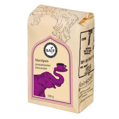 Rauf Tee Schwarzer Tee Marzipan, aromatisiert