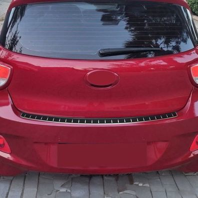 Ladekantenschutz Stoßstange für Hyundai i10 2016-2019 Edelstahl Kohlefaserfolien