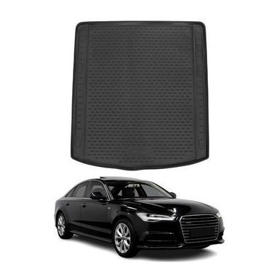 Kofferraummatte Kofferraumwanne für Audi A6 Limo C7 2011-2018 Gummi TPE