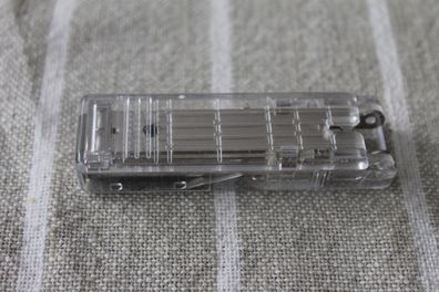 Hefter; tapler Tacker; Mini-Hefter für Standardklammern 24/6; klar transparent