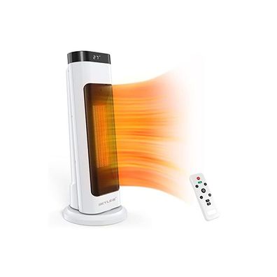 SKYLEO Fan Heater 2000 W, Keramik, Thermostat, 3 Modi, 70? Schwingung, Fernbedienung