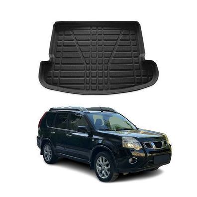 Kofferraumwanne Laderaumwanne für Nissan X-Trail 2007-2014 7Sitz Gummi Schwarz