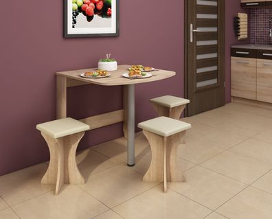 Klapptisch, Ausziehtisch EX6, für kleine Räume, Erhältlich in verschiedenen Farben