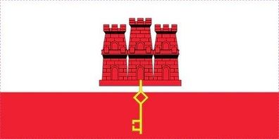 Gibraltar Flagge Aufkleber Sticker Fahne selbstklebend 5-60cm breit ES-FL-GIB