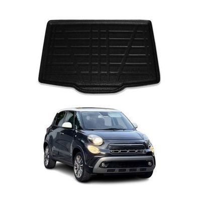 Kofferraumwanne Laderaumwanne für Fiat 500L 2013-2018 Gummi TPE Schwarz
