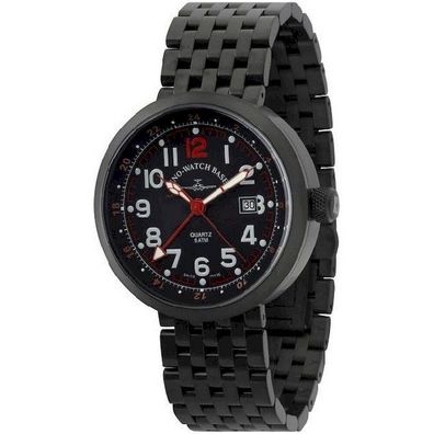 Zeno-Watch - Armbanduhr - Herren - Chrono - Rondo - B554Q-GMT-bk-a17M