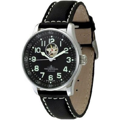 Zeno-Watch - Armbanduhr - Herren - Chrono - X-Large - Pilot Open Heart - P554U-a1