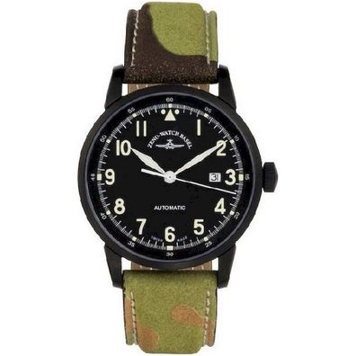 Zeno-Watch - Armbanduhr - Herren Magellano Pilot Navigator -6069N-bk-a1