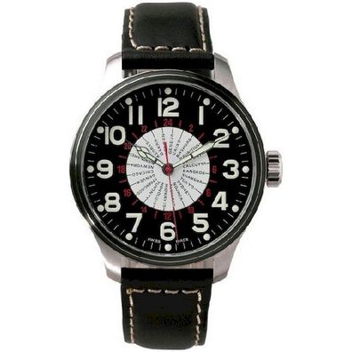 Zeno-Watch - Armbanduhr - Herren - Chrono - OS Pilot World timer - 8563WT-b1