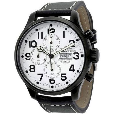 Zeno-Watch - Armbanduhr - Herren - OS Pilot Chrono Basilea black 8557TVDD-bk-i2