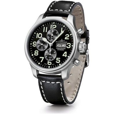 Zeno-Watch - Armbanduhr - Herren - Chrono - Oversized Pilot- 8557TVDD-a1