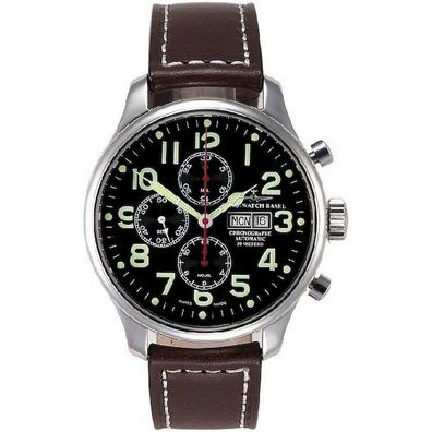 Zeno-Watch - Armbanduhr - Herren - OS Pilot Chrono red - 8557TVDD-pol-a1