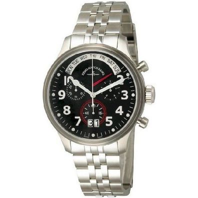 Zeno-Watch - Armbanduhr - Herren - Oversized Pilot Retrograde - 4259-8040NQ-b1M