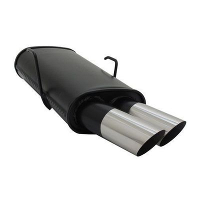 Novus Sportauspuff für Peugeot 106 2x76mm MS-Design Endschalldämpfer mit ABE