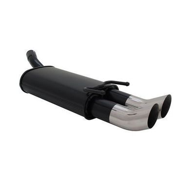 Novus Sportauspuff für Opel Corsa B 2x76mm DTM Endschalldämpfer mit ABE