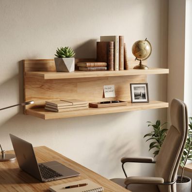 Wandboard 90 x 21 x 28 Regal Wandregal Kernbuche teilmassiv #1864