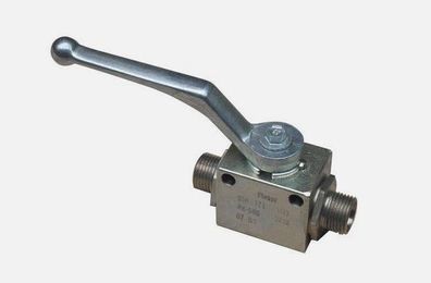2/2-Wege Absperrhahn Kugelhahn 8L Hydraulik vernickelt Hochdruckventil ?AKTION?