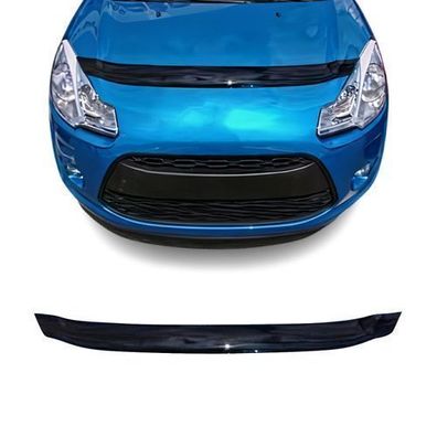 Motorhaube Deflektor Insektenschutz für Citroen C3 2010-2017 Schrägheck Dunkel
