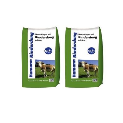 Hamann Mercatus Naturdünger mit Rinderdung 2 x 12,5 kg