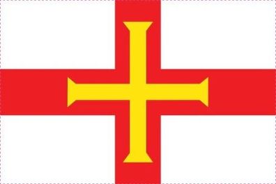 Guernsey Flagge Aufkleber Sticker Fahne selbstklebend 5-60cm breit ES-FL-GUE