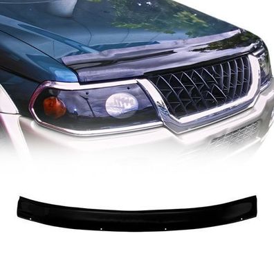 Motorhaube Deflektor Insektenschutz für Mitsubishi Pajero 1998-2008 Dunkel