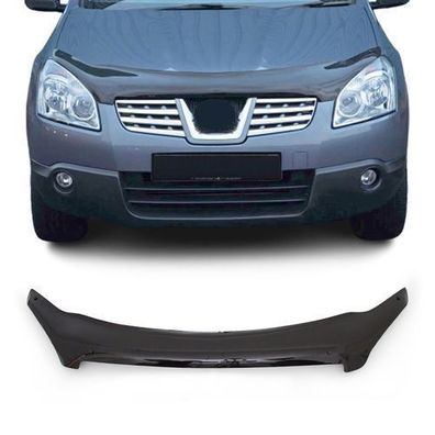 Motorhaube Deflektor Insekten für Nissan Qashqai J10 2006-2010 Pre FL Schwarz