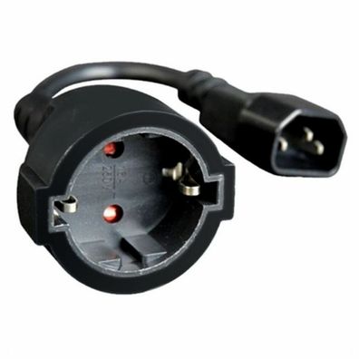 gembird Netzadapterkabel (C14-Stecker auf Schuko-Buchse)