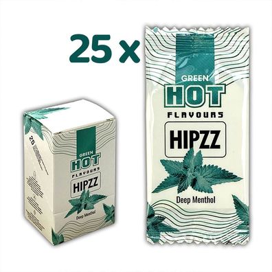 Aromakarte DEEP Mentholvon HIPZZ - 25x Aroma für Tabak-Sticks von IQOS oder GLO