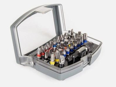 HM Müllner Bit Box 3032S - 1/4 Antrieb 32-teilig farbige Bits Magnet