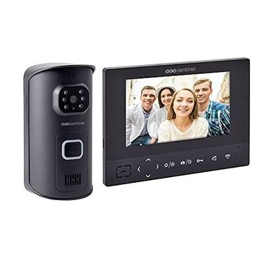 SCS Sentinel Drahtloses Video-T?rsprechanlagen-Set mit Touchbedienung und Weitwinkel