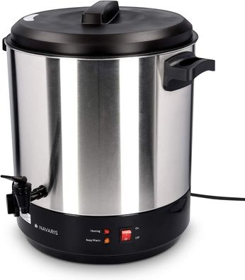 Navaris 2in1 Einkochautomat mit Gl?hweinkocher Funktion - 27 Liter Timer bis 120min