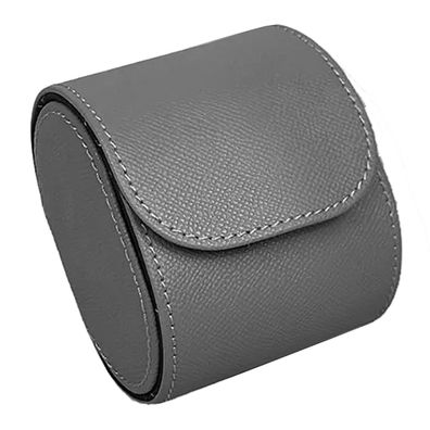 BLCK Uhrenrolle Aufbewahrung für eine Uhr Leder Grau 205-grey