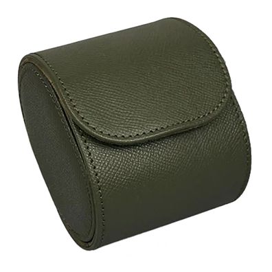 BLCK Uhrenrolle Aufbewahrung für 1 Uhr Leder Khakigrün 205-green