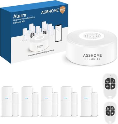Agshome 8-Elemente-Alarm ? Zuverl?ssiger Schutz f?r Ihr Zuhause und B?ro