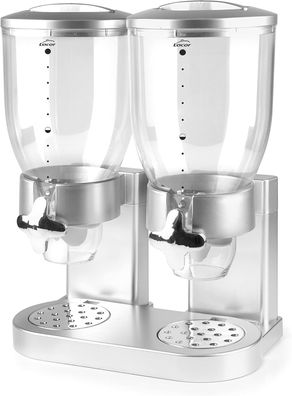 Spender f?r Cerealien und Trockenfr?chte LACOR 62597 ? Doppelbeh?lter 3,5 l mit