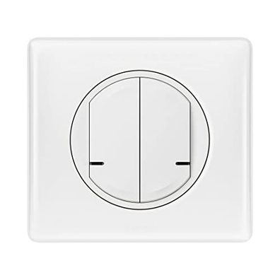 Legrand Zweidrahtschalter f?r 2 Schaltkreise f?r C?liane mit Netatmo, 250 W, mit wei?
