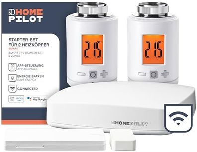 Smart Heizkörperthermostat-Set Homepilot Starter-Set für 2 Heizkörper mit Gateway