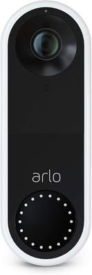 Arlo Outdoor-Video-T?rklingel mit Kabel, HD 1080p, 180?-Farb-Nachtsicht, Bewegungserk